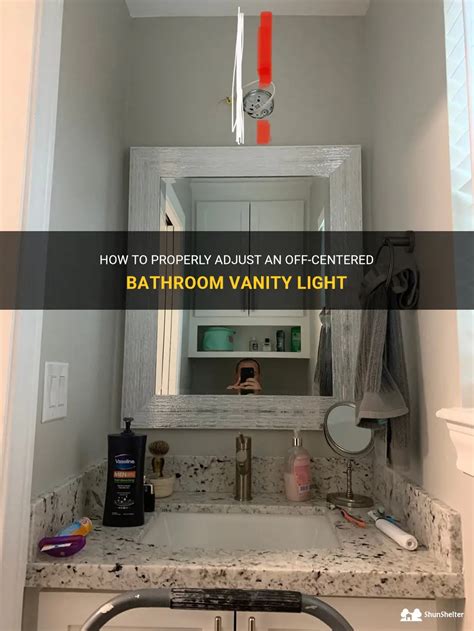 vanity junction box not centered|adjusting off centered vanity light.